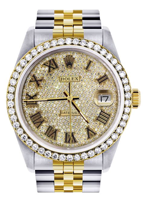 men's rolex watch with diamonds|rolex full diamond price.